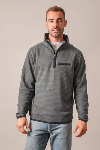 Kimes Ranch Men's Lambert 1/4 Zip Pullover {Black}