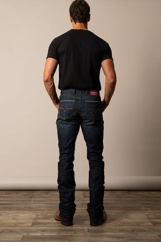 Kimes Men's "Roger" Slim Fit Boot Cut Jean {Blue}