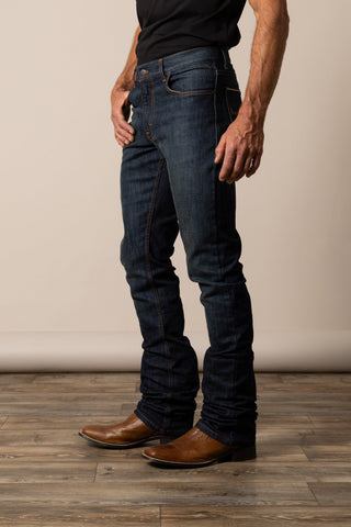 Kimes Men's "Roger" Slim Fit Boot Cut Jean {Blue}