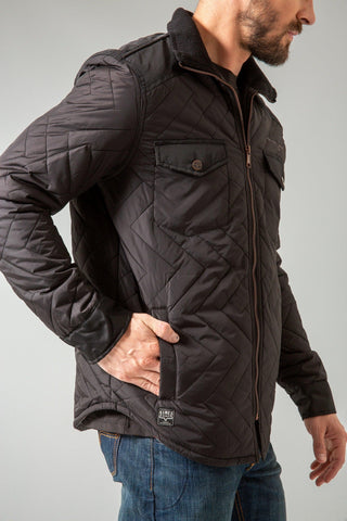 Kimes Men's Skink Quilted Jacket {Black}