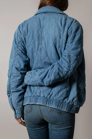 Kimes Ranch Women's Phoeby Quilted Denim Jacket {Indigo}