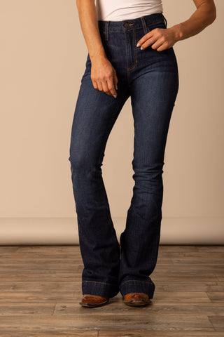 The Kimes High Rise Jennifer Trouser {Dark Wash}