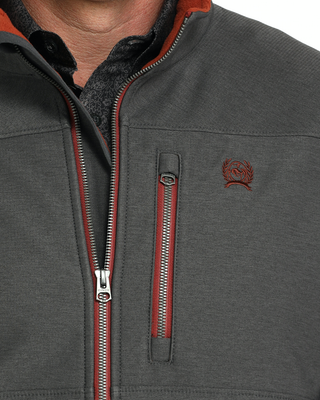 Cinch Men's Softshell Bonded Jacket {Charcoal}