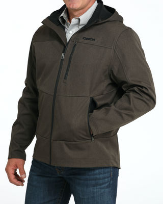 Cinch Men's Softshell Hooded Jacket {Olive}