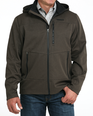Cinch Men's Softshell Hooded Jacket {Olive}