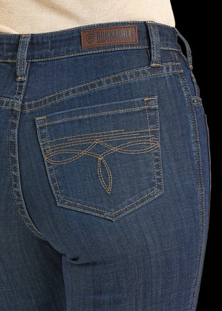 Rock & Roll Denim Women's Boot Stitch Boot Cut Jean {Dark Wash}