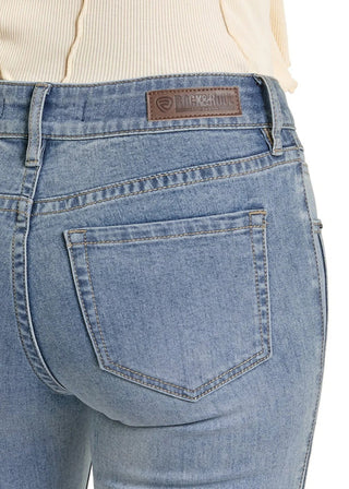 Rock & Roll Two Tone Mid Rise Trouser {Light Wash}