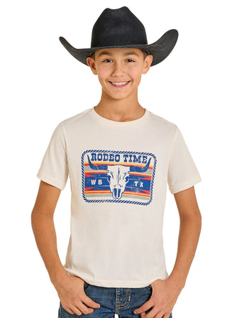 Rock & Roll Denim Boy's Rodeo Time Buckle Tee