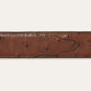 Stetson Men's Ostrich Belt {Kango Cognac}