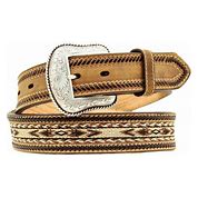 Nocona Men's Western Embroidered Leather Belt