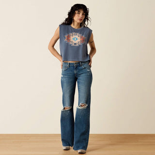 Ariat Women's Perfect Rise Petra Flipside Wide Leg Jean {Montrose}