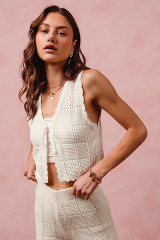 The Davie Crochet Vest