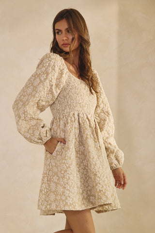 The Daisy Mini Dress {Oatmeal}