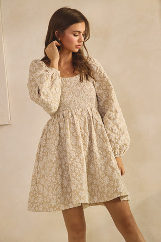 The Daisy Mini Dress {Oatmeal}
