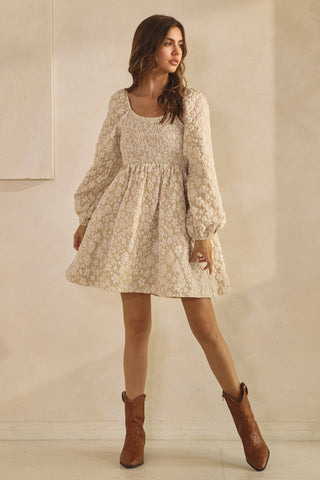 The Daisy Mini Dress {Oatmeal}