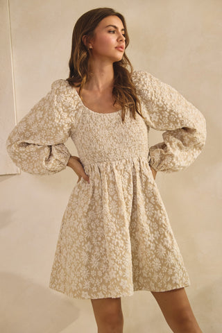 The Daisy Mini Dress {Oatmeal}