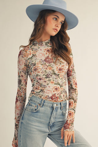 The Raven Mesh Top