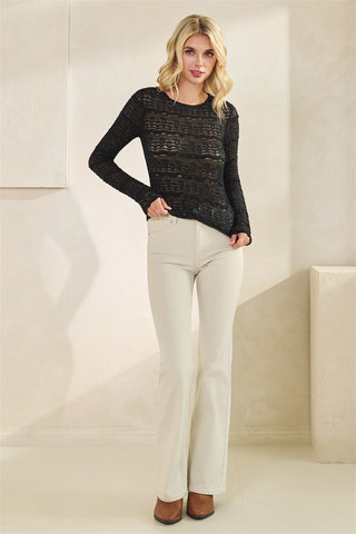 The Treaty Lace Top {Black}