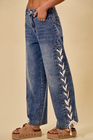 The Lace Up Jean