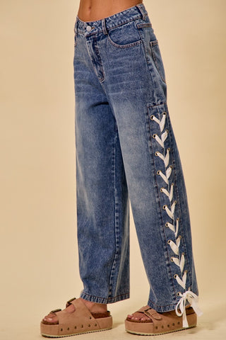 The Lace Up Jean