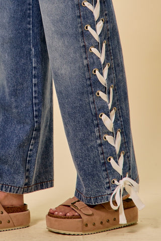 The Lace Up Jean