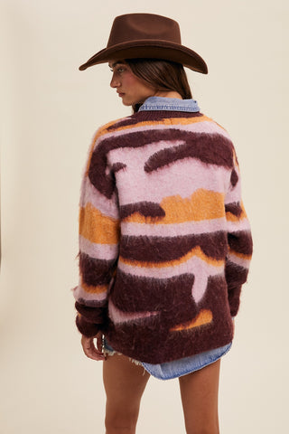 The Tyra Brushed Camo Sweater