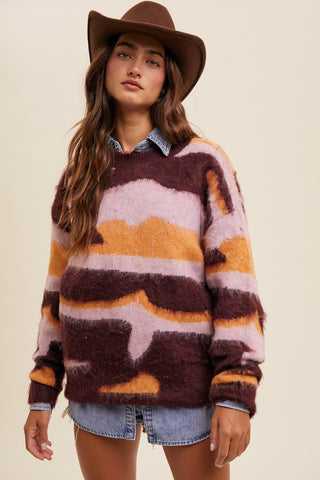 The Tyra Brushed Camo Sweater