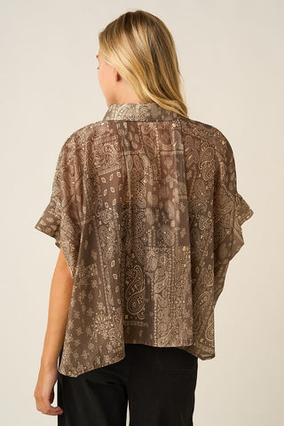 The Bandana Blouse {Olive}