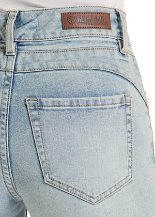 Rock & Roll Denim Women's Released Hem Trouser {Light Wash}