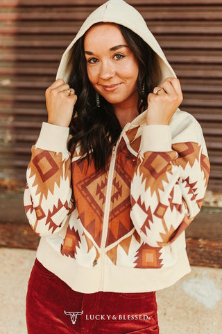 The Buckeye Aztec Jacket {Khaki}