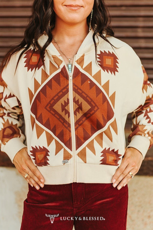 The Buckeye Aztec Jacket {Khaki}