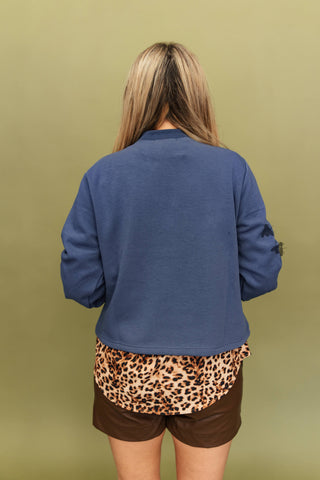The Hold Your Horses Mock Neck Sweatshirt