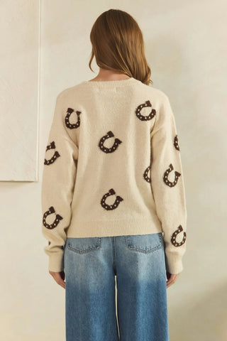 The Horseshoe Sweater {Ivory}