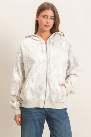 The Oversized Camo Jacket {Gray}