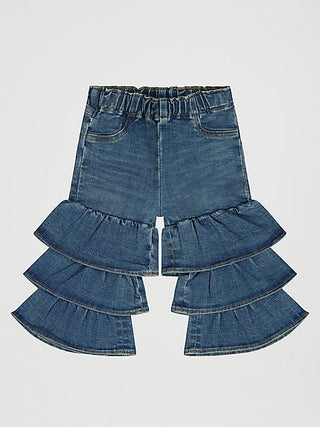 Wrangler Youth Tiered Flare Denim Jeans - Wrangler 1