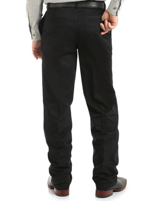 Wrangler Riata Flat Front Relaxed Fit Casual Pants {Black}