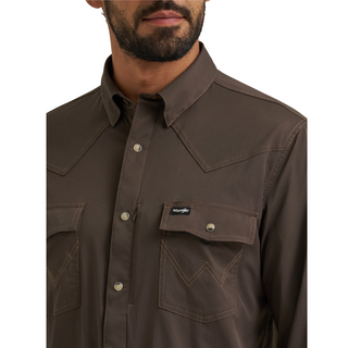 Wrangler Men's ATG Technical LS Pearl Snap - Wrangler 3