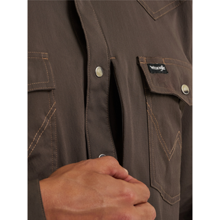 Wrangler Men's ATG Technical LS Pearl Snap - Wrangler 4