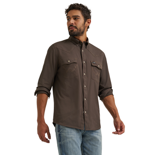 Wrangler Men's ATG Technical LS Pearl Snap - Wrangler 5