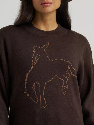 Wrangler Canyon Buckin Bronc Sweater {Brown}