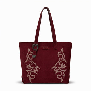 Wrangler Western Embroidered Buckle Tote  WG-HB-457-2002-BDY - Wrangler