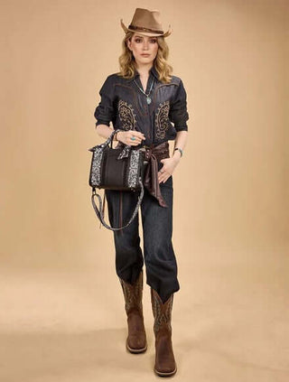 Wrangler Braided Paisley Bandana Tote - Wrangler 5