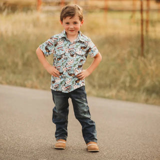 Vegas Cowboy Pearl Snap SS Shirt